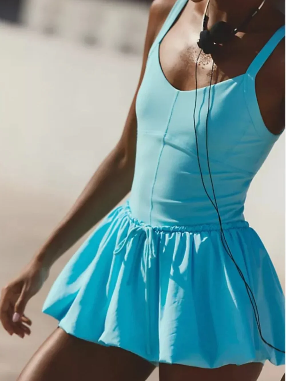 NWT Free People Dance All Day Skortsie in Santorini